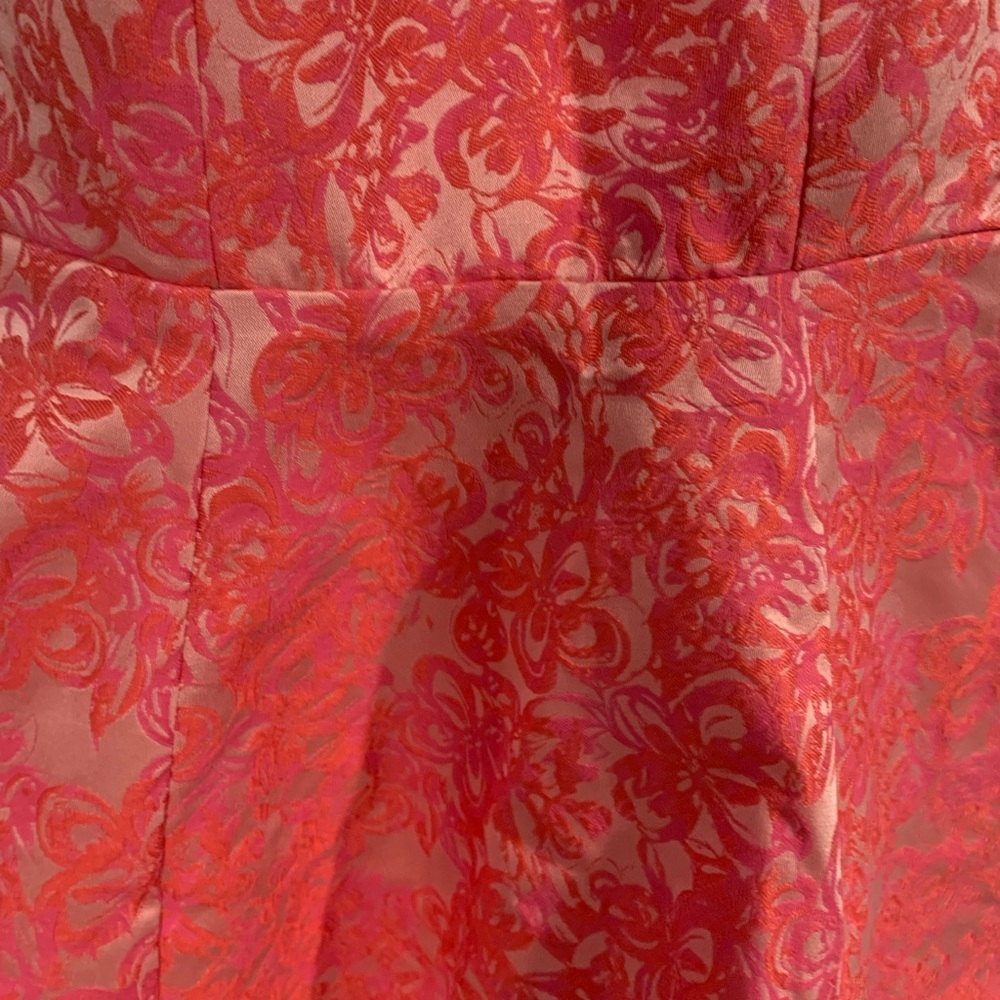 ❗️FIRM❗️ NWT 4/6 small aqua pink floral dress SMALL - Picture 2 of 6